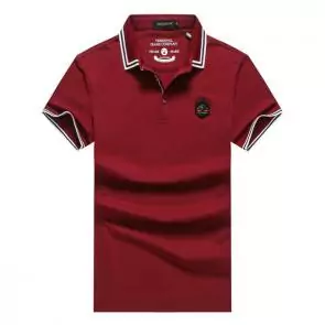 shark hommes t-shirt polo shirt summer lapel honeybee embroidery red